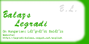 balazs legradi business card